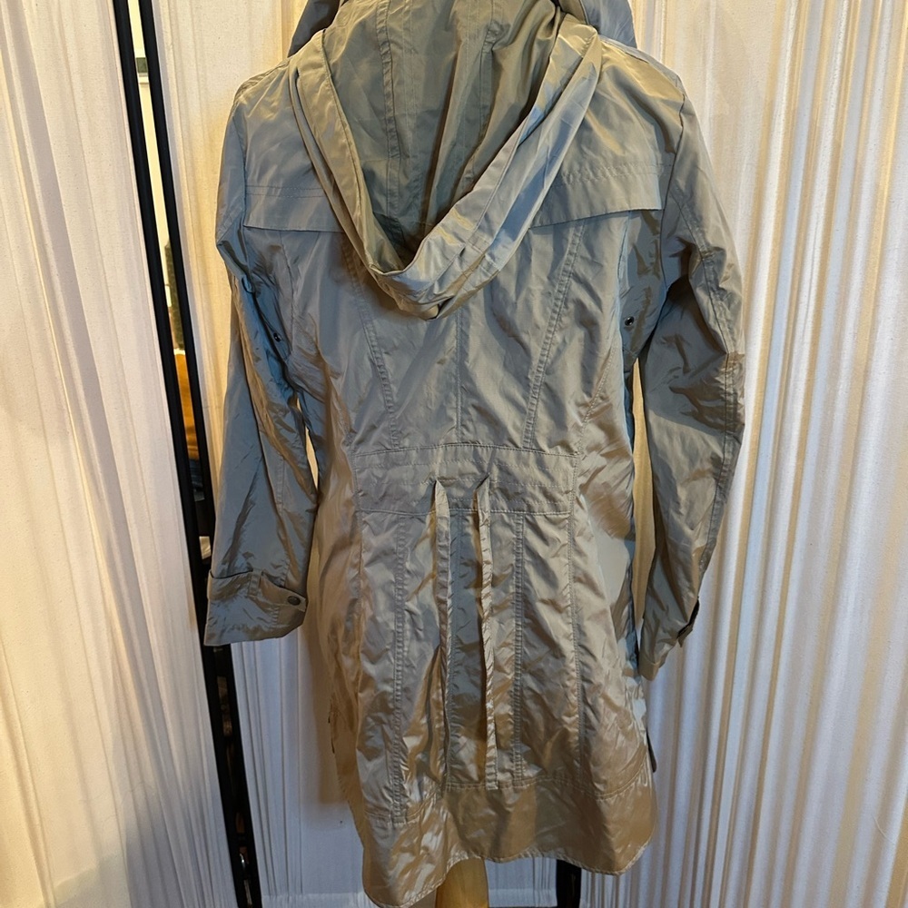 Cole Haan Tan Trench Coat Mid-Length Weather-Resistant - Picture 4 of 6